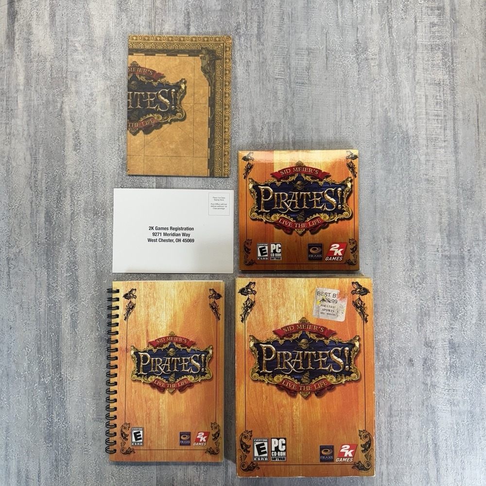 Sid Meier's Pirates! Live the Life PC Big Box With Map and Manual 2K Games 2005